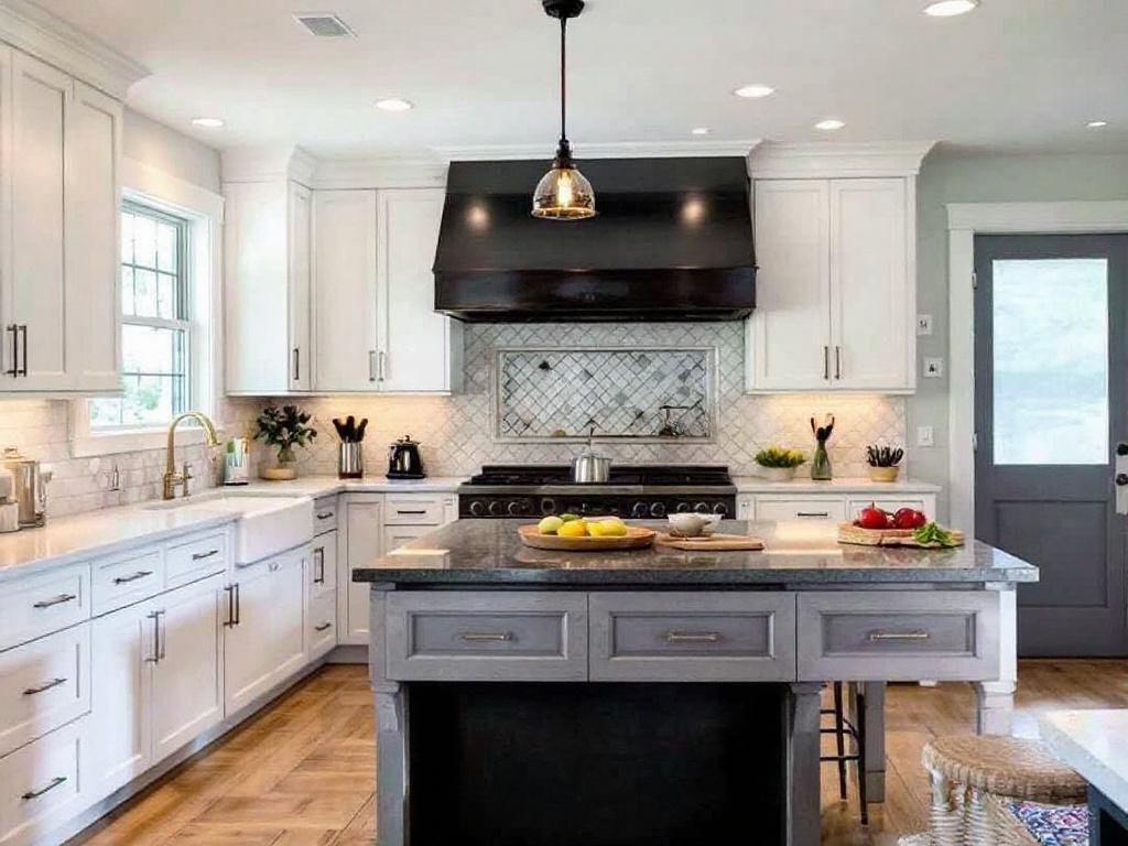 A contemporary kitchen renovated by the elite contractors near Hopkinton, MA.