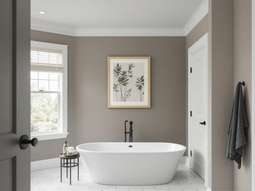 Caption: Experience the transformative power of high-quality interior painting for your homes in Natick, MA. Usher in contemporary and modern design into your space. A contemporary home interior in Natick, MA, freshly painted with high-quality finishes, reflecting modern aesthetics.