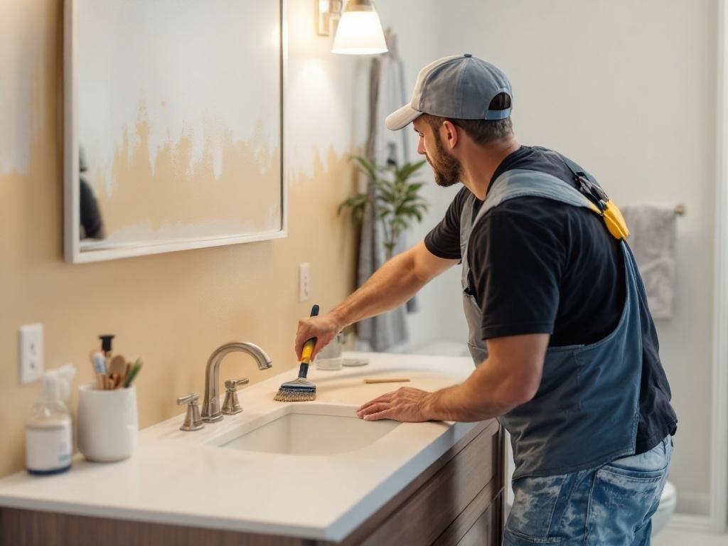 Modern Dream Home Transformation by Weymouth, MA House Painters. Expert house painters in Weymouth, MA executing a modern, contemporary design on a newly built property.