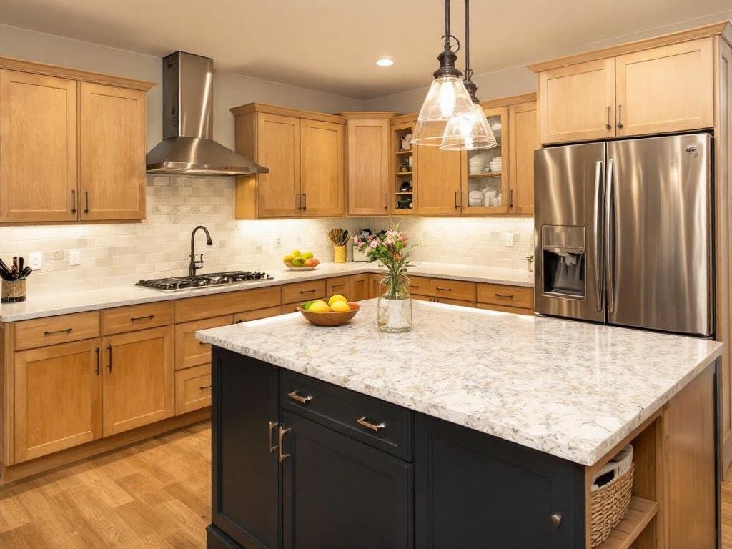 Caption: Experience beauty and functionality seamlessly blended in your kitchen with our leading remodel contractors in Dedham, MA. Image showcasing a gorgeous kitchen transformation by a leading kitchen remodel contractor in Dedham, MA.