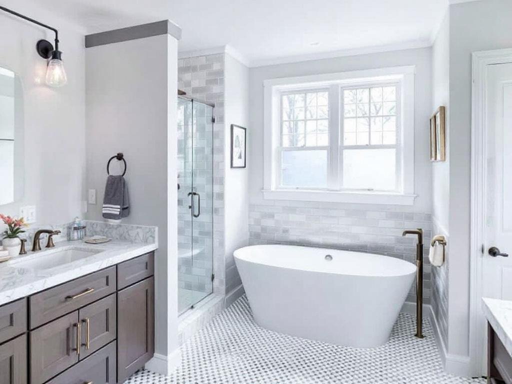 Skilled remodeling contractors executing a bathroom renovation in Boston, MA.