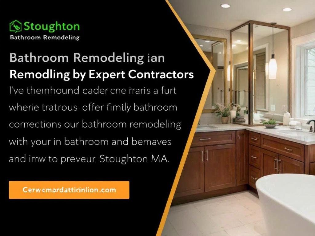 A Complete Upgrade: Modern Bathroom Renovation by Stoughton MA's Premier Bathroom Contractors. Modern and sleek bathroom upgrade done by professional contractors from Stoughton MA.