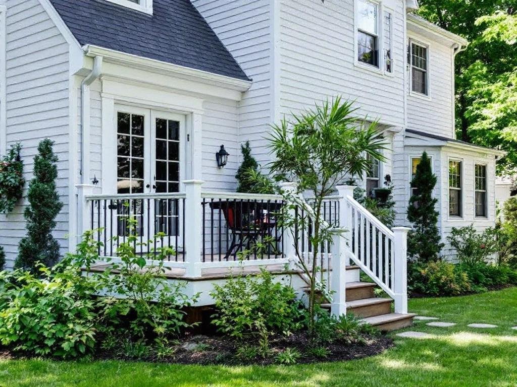 Top-notch Deck Installation in Melrose, MA - Elevating Your Outdoor Experiences Alt Text: Outdoor deck installation project near Melrose, MA, enhancing the appeal of the exterior space.