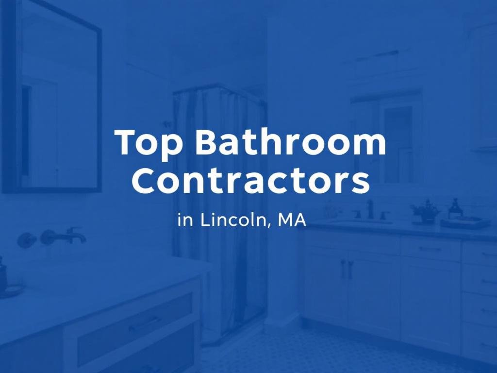 Caption: The flawless combination of modernity and elegance - new contemporary bathroom style from Lincoln, MA's finest contractors. An image of a sleek, newly remodeled bathroom designed by top-rated contractors near Lincoln, Massachusetts.