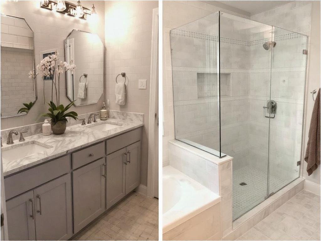 A comprehensive chart pointing out various tile installation contractors around Ashland, MA.