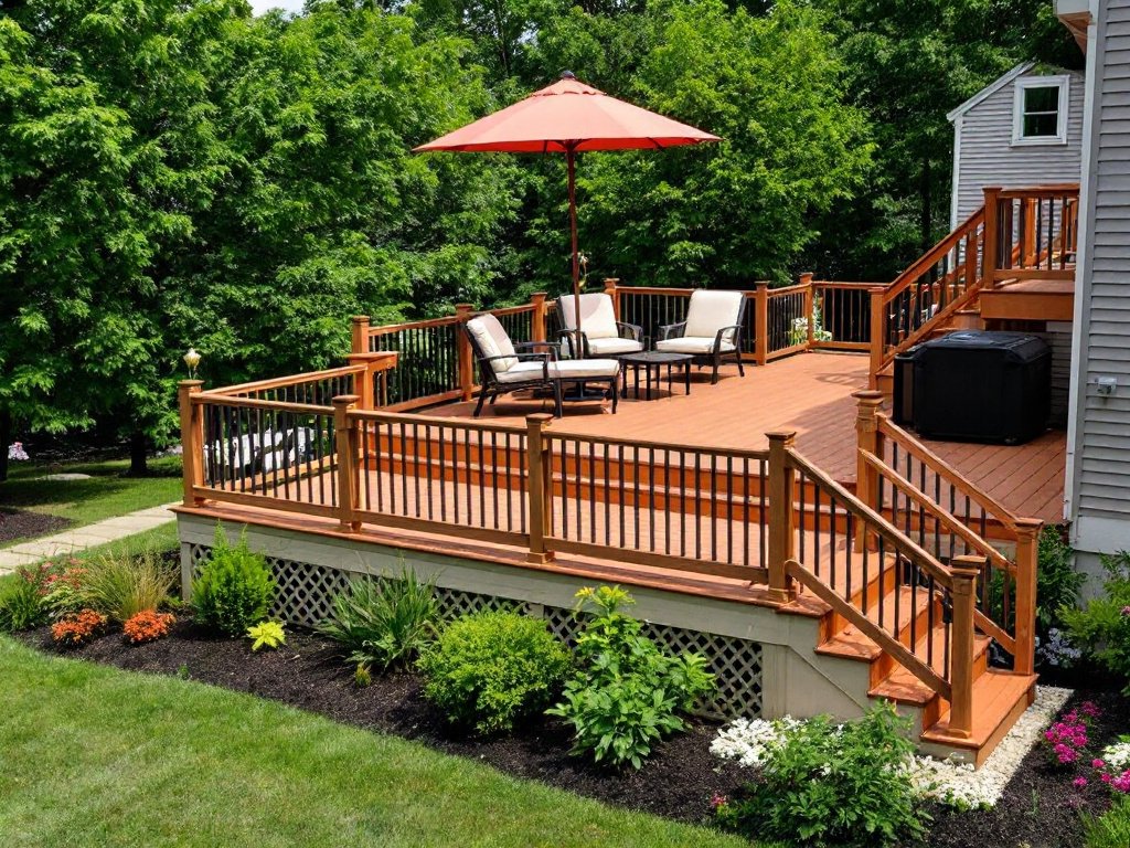 Modern Deck Installation Guide in Weymouth, MA: Experience New Level of Contemporary Design. Modern, contemporary deck installation in Weymouth, MA.