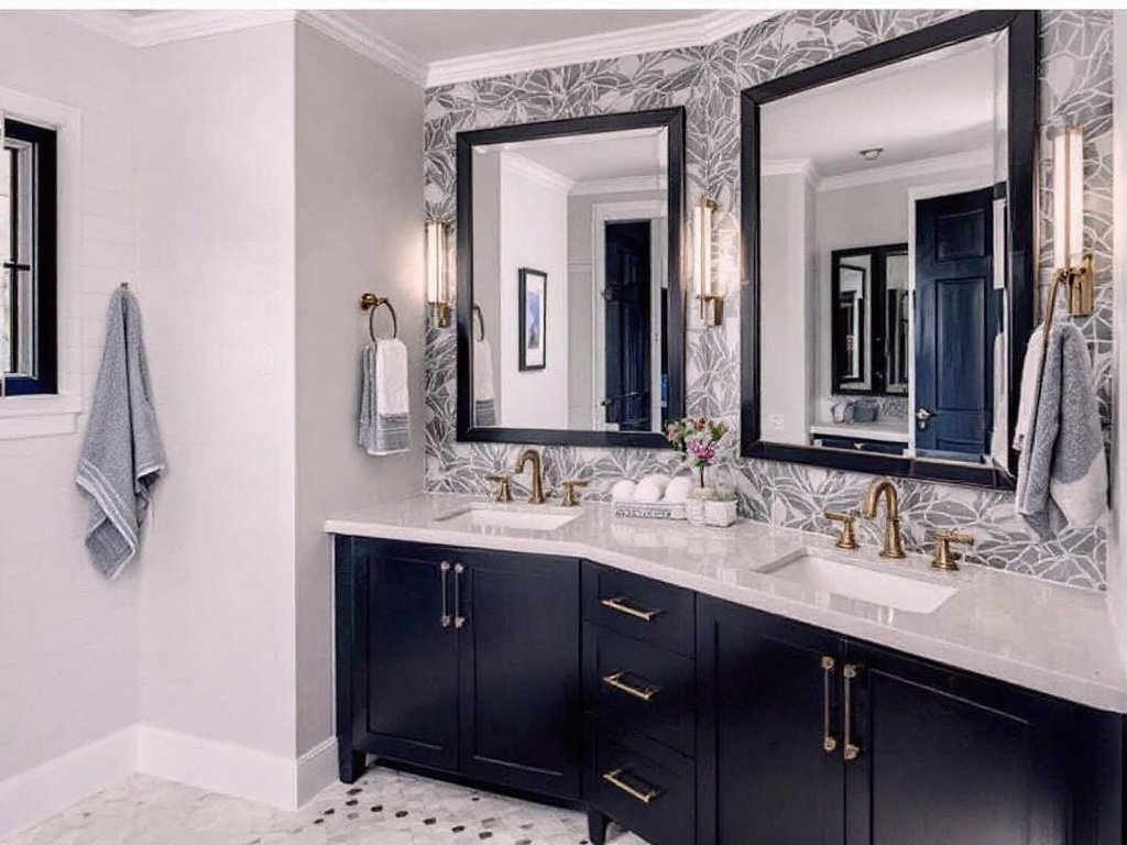 'An emblem of professional construction contractors from Brookline, MA specializing in turning ordinary bathrooms into luxury retreats.'