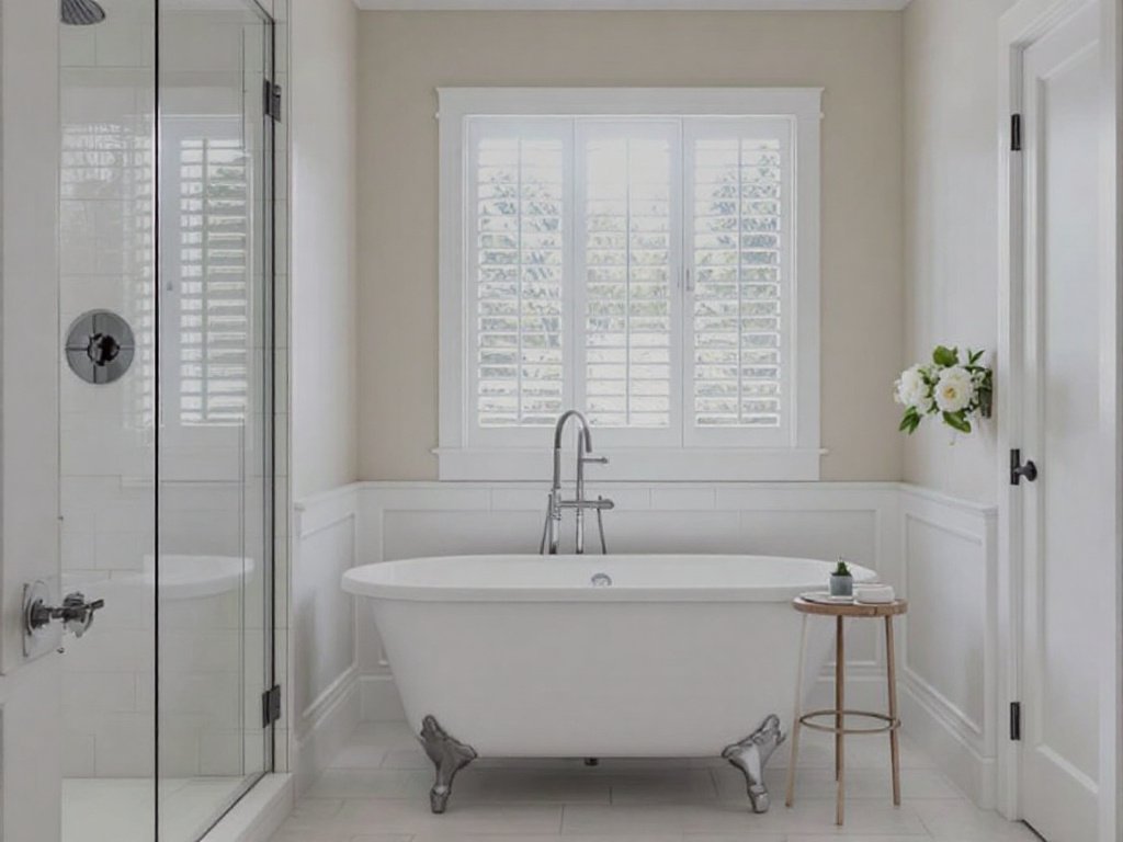 Modern and contemporary bathroom interior designed in Massachusetts style.