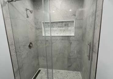 Bathroom Renovation in Newton | Walk-In Shower & Modern Finishes