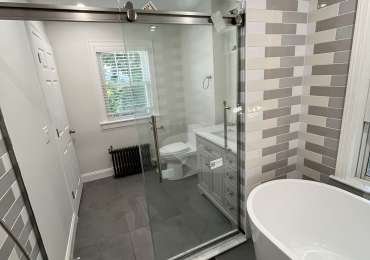 Bathroom Renovation in Watertown | Walk-In Shower & Modern Finishes