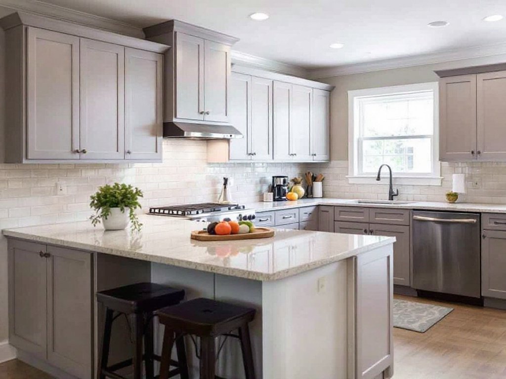 A modern and contemporary kitchen renovated by specialist contractors near Newton MA.