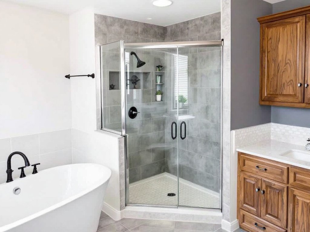 A modern and contemporary designed guide to shower door installation.