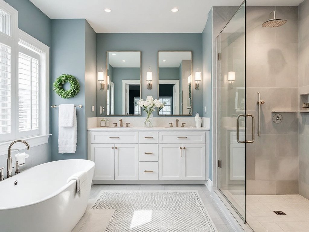 Lexington's Luxe Remodel: A Masterpiece in Bathroom Transformation Luxurious bathroom remodel in Lexington showcasing impeccable craftsmanship.