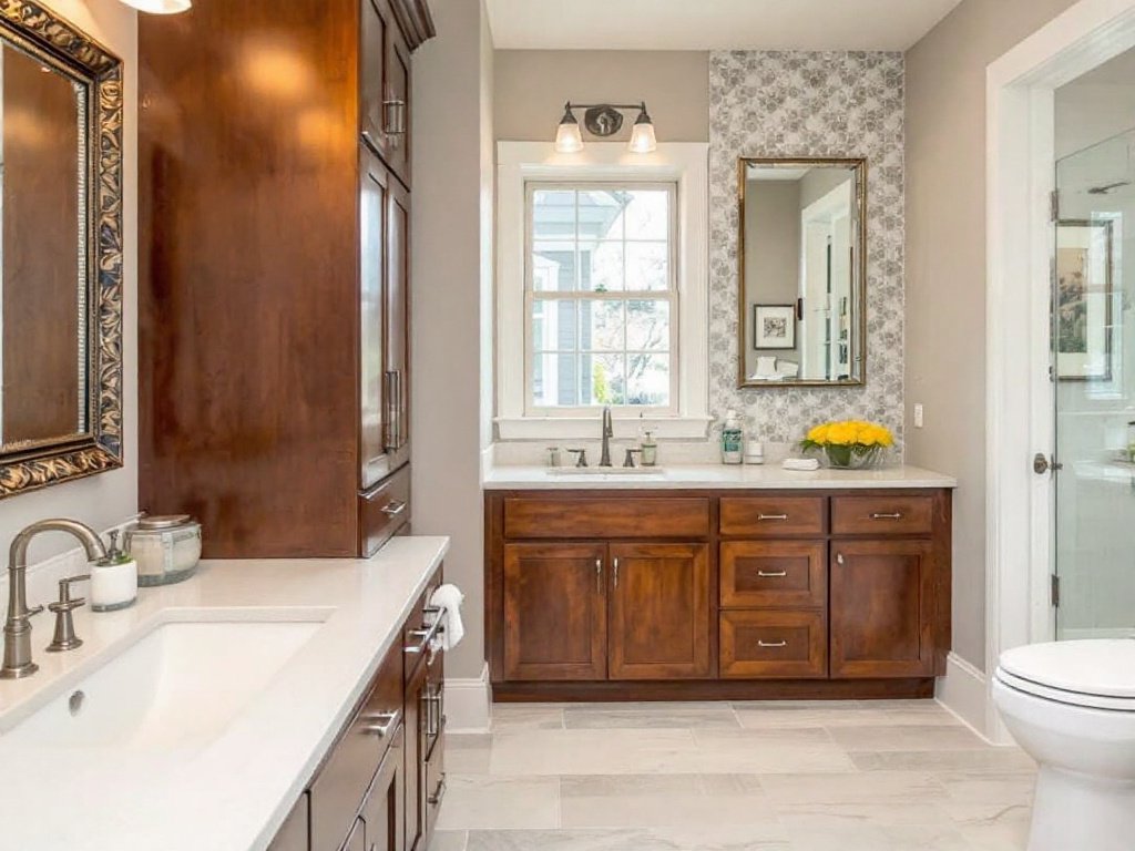 Caption: Discover the difference with Premier Choice! Quality, modern bathroom remodeling right here in Norwood, MA. Modern and contemporary bathroom renovation by Premier Choice bathroom contractors in Norwood, MA.
