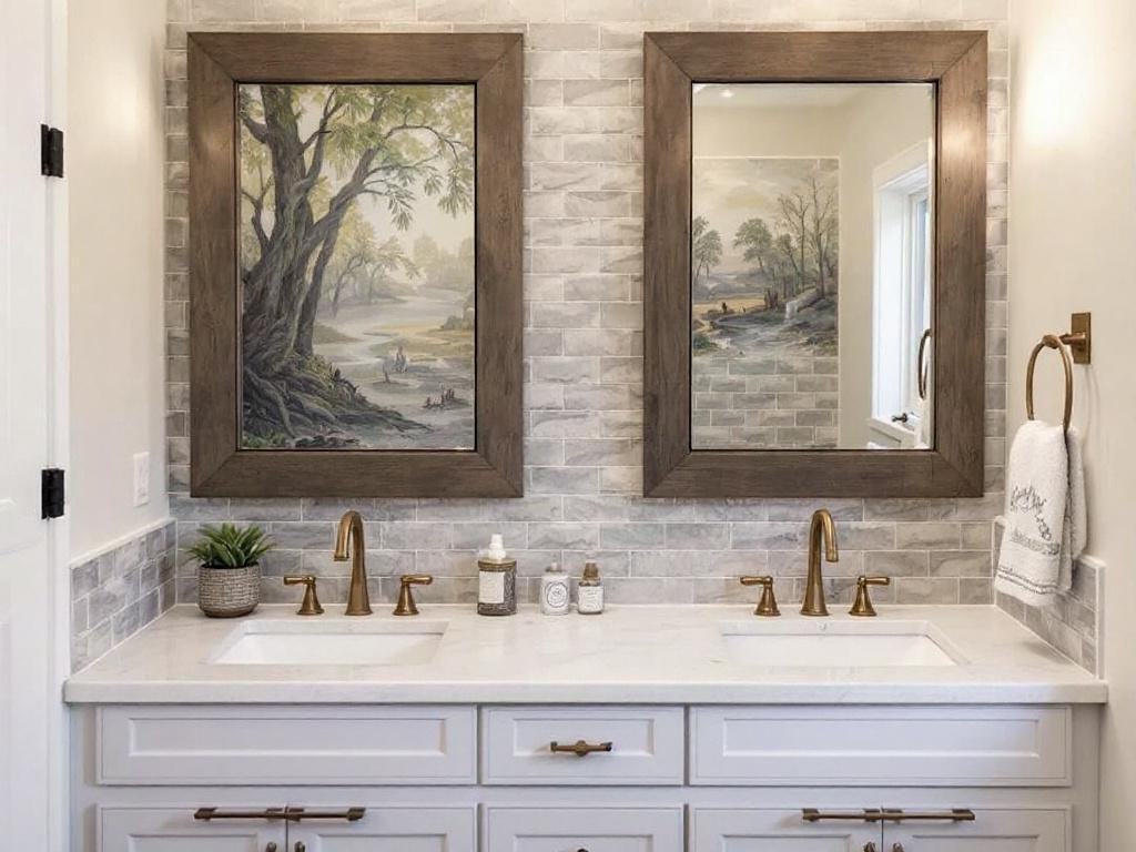 Caption: Enhance the beauty of your home with our premier tile installation service near Billerica, MA – offering modern and contemporary designs for a fresh new look. Premier tile installation contractors doing a modern and contemporary design renovation near Billerica, MA.
