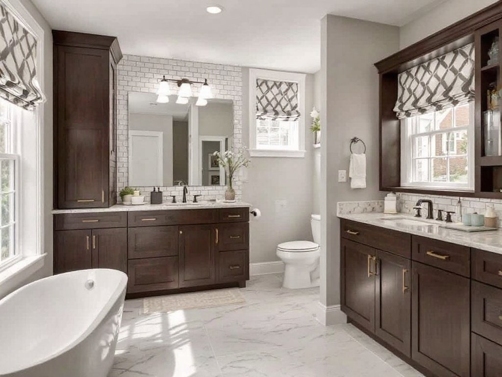 A beautiful, modern bathroom with high-quality fixtures thanks to the best bathroom remodeler in Canton, MA.