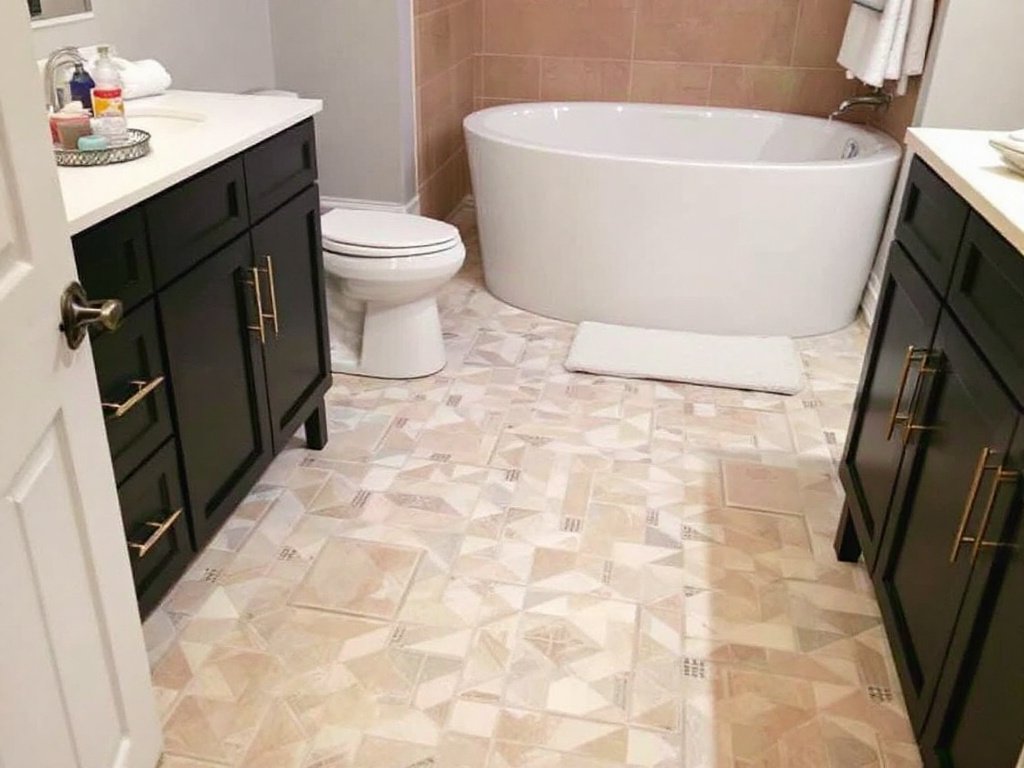 Catalog of local floor tile installers emphasizing on bathroom renovation in Hopkinton, MA.