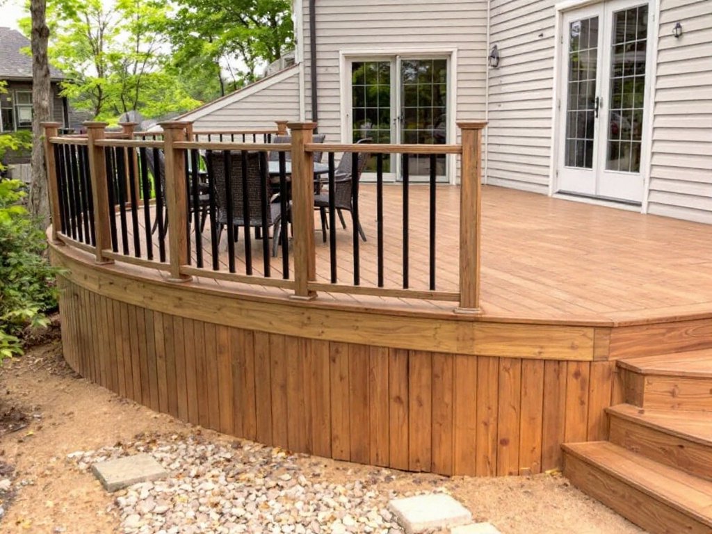 Revamp Your Home - Deck Installation & Bathroom Remodeling Services in Wellesley, MA. Professional contractors installing a new deck and renovating a bathroom in a Wellesley, MA home.