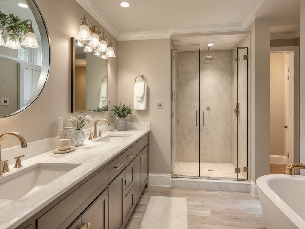 Transform Your Dull Basement into a Modern Luxury Space - Expert Basement Remodelers Near Needham, MA. Modern, newly remodeled basement showcasing a contemporary design.