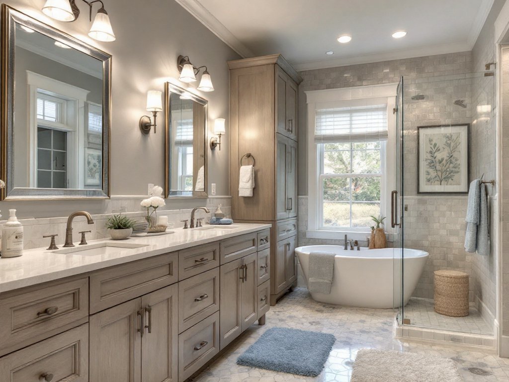 Exceptional Bathroom Remodeling Services in Braintree, MA – Make Your Dream Bathroom a Reality A lavishly remodeled contemporary bathroom near Braintree, MA.