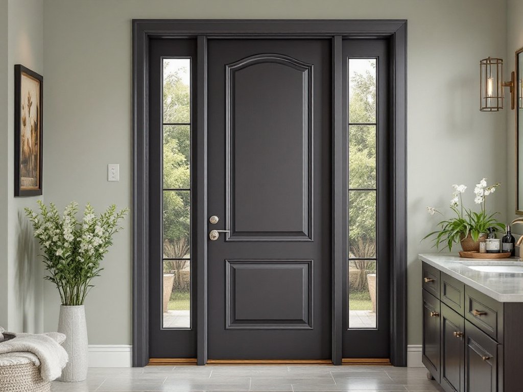 High-Quality Modern Door Installation - A Blend of Elegance and Functionality. Image showcasing a modern, contemporary design door being installed as part of quality door installation services.