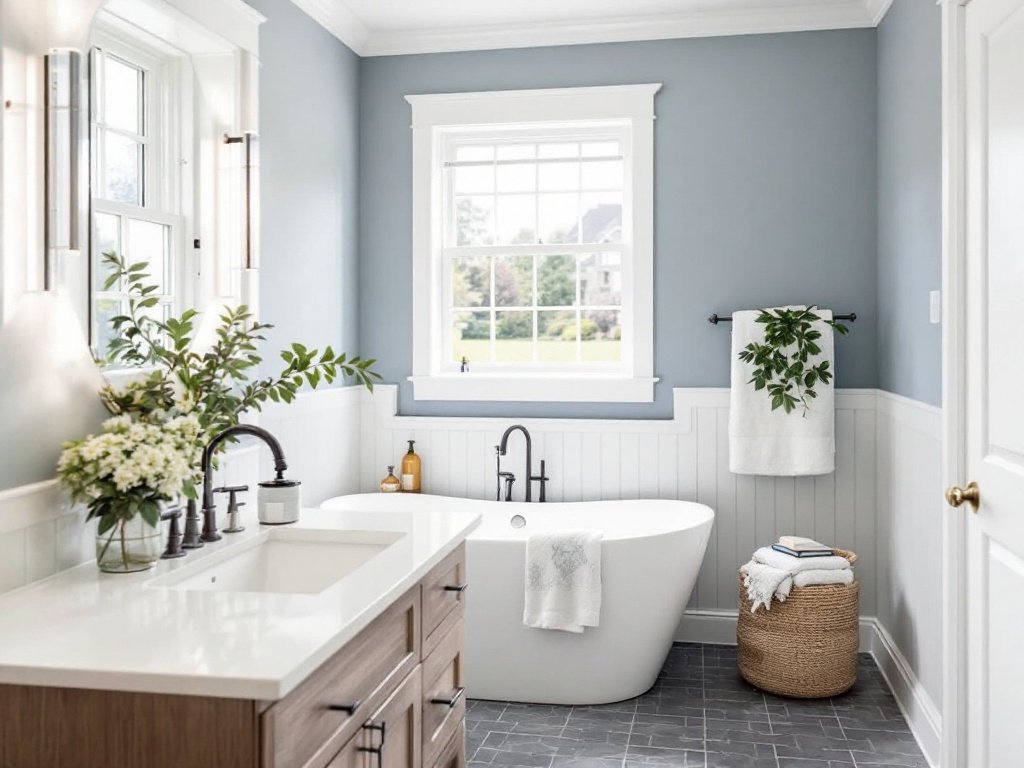 A modern contemporary interior painting transformation in a home near Acton, MA.