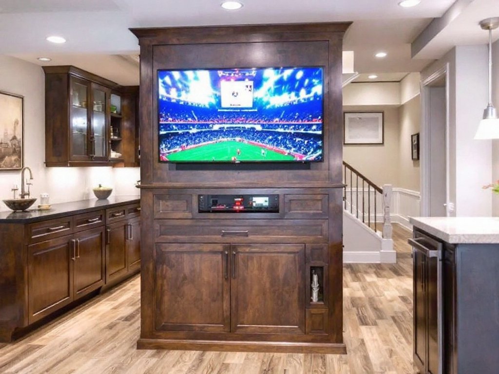A team of top-tier basement remodelers at work in Lexington, MA.