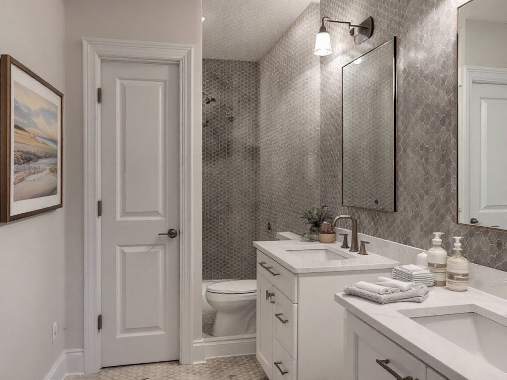 'High-quality Bathroom Remodeling by Bedford, MA's Top General Contractors' 'Professional general contractors in Bedford, MA showcasing their excellent bathroom remodeling skills'