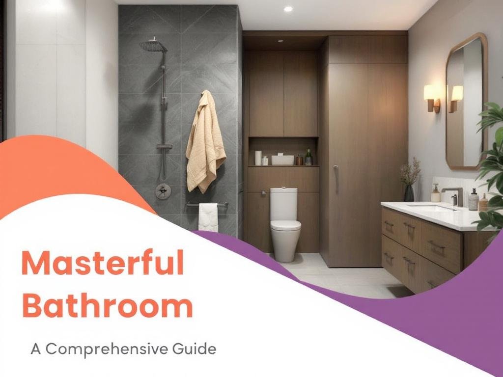 Alt text: Modern and sleek design elements in a newly renovated contemporary bathroom.