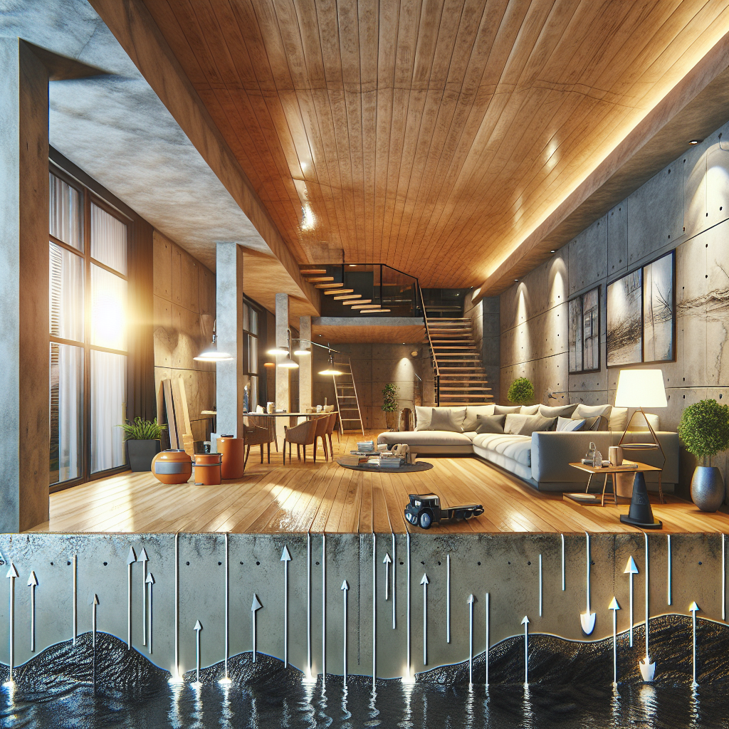Basement Remodeling Transformed: The Power of Proper Waterproofing. A completely waterproofed basement area with finished remodeling.