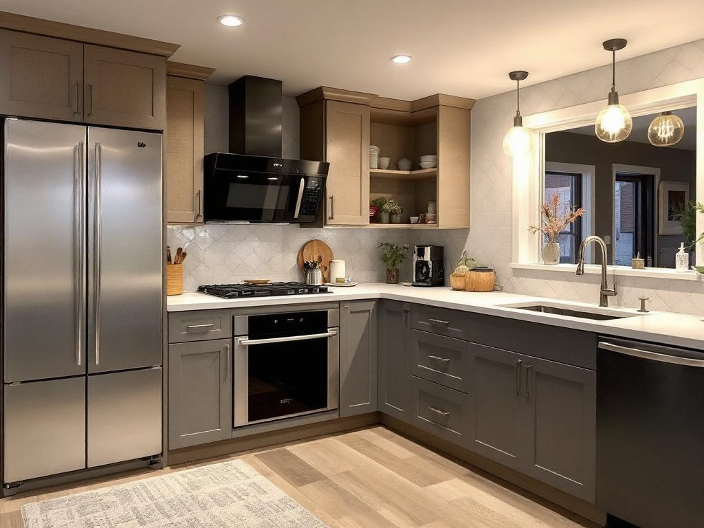Modernize Your Basement with Expert Renovation Contractors Basement transformation reflecting contemporary style achieved through the expert services of skilled basement renovation contractors.