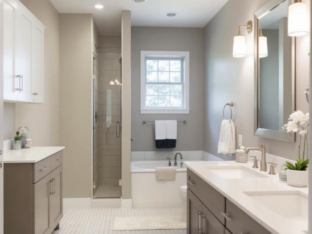 Upgrade Your Living Space with Quincy MA's Premier Basement Remodelers. Alternative text: Picture of a newly renovated basement using a modern and contemporary design by Basement Remodelers in Quincy, MA.