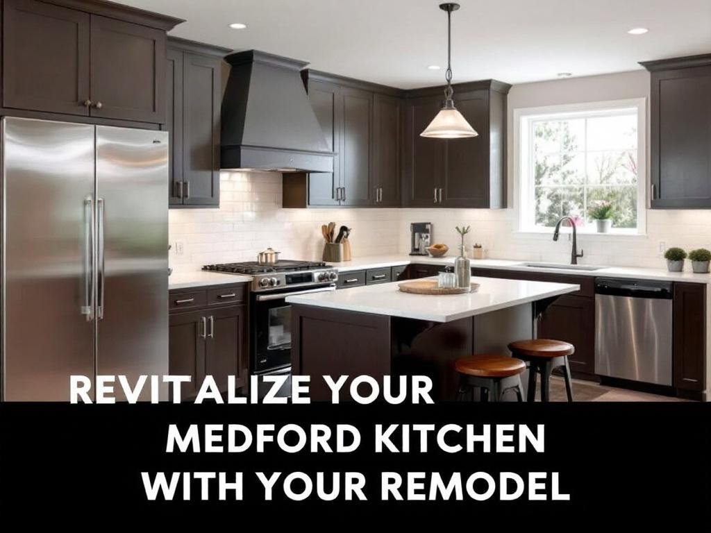 New, modern, contemporary kitchen remodel in Medford bringing fresh life.