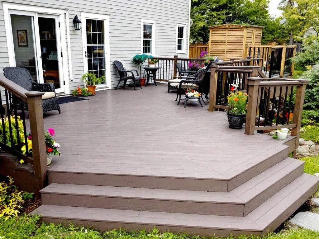 Top-rated Deck Construction Services in Weston, MA. Skilled deck construction contractors working on a premier deck near Weston, MA.