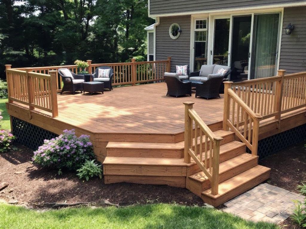 Top-notch Deck Installation Services in Medfield, MA. Professional deck installation process in Medfield, MA.