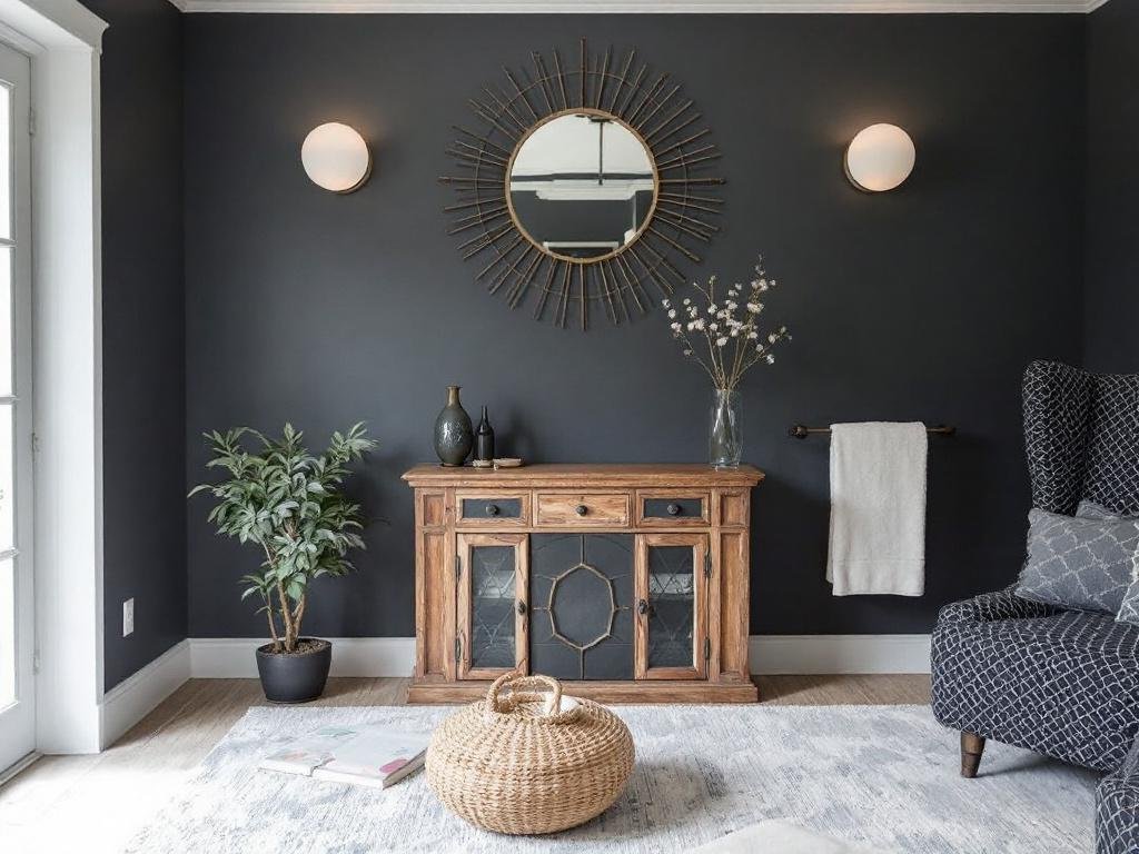 Interior paint makeover showcasing vibrant hues in a Natick home.
