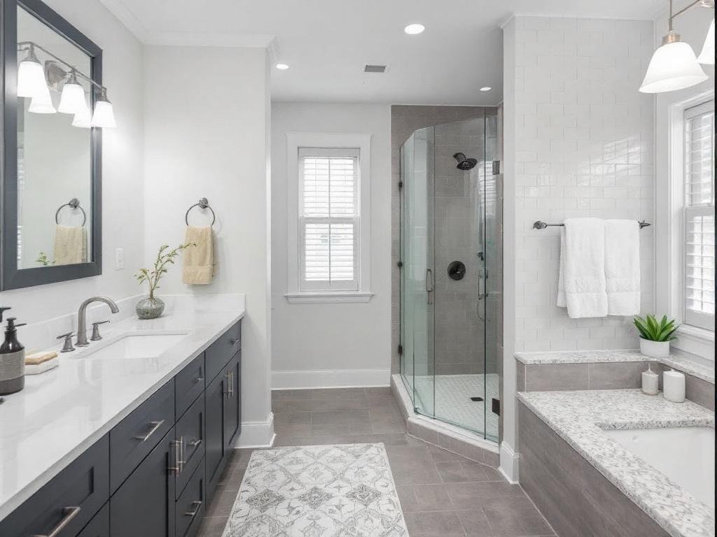 Top-Notch General Contractors in Bedford, MA for Your Bathroom Refurbishment Project An image detailing top-rated general contractors within Bedford, MA for bathroom renovation tasks.