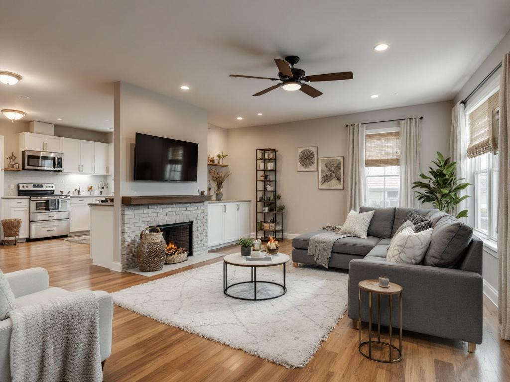 Modern basement remodeling undertaken by a local company, showcasing creative designs and functional spaces.