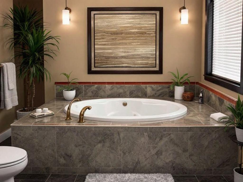 Enhance Your Living Space with an Elegant Jacuzzi Bath Renovation A beautifully renovated bathroom featuring a luxury Jacuzzi tub.