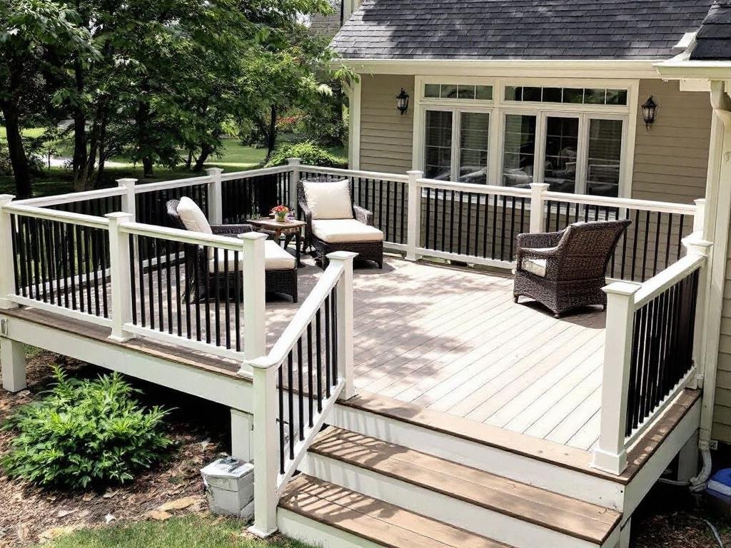 Create your Dream Outdoor Space with Our Deck Installation Services in Woburn, MA. Professional deck installation at a residence in Woburn, MA offering to enrich outdoor living space.
