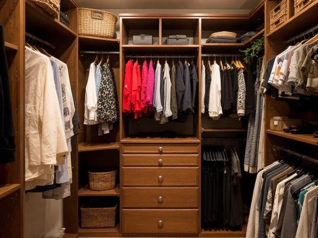 Revolution in Space: Witness the New Era of Modern Custom Built Closets. A modern and contemporary custom-built closet adding a revolutionary touch to a room.