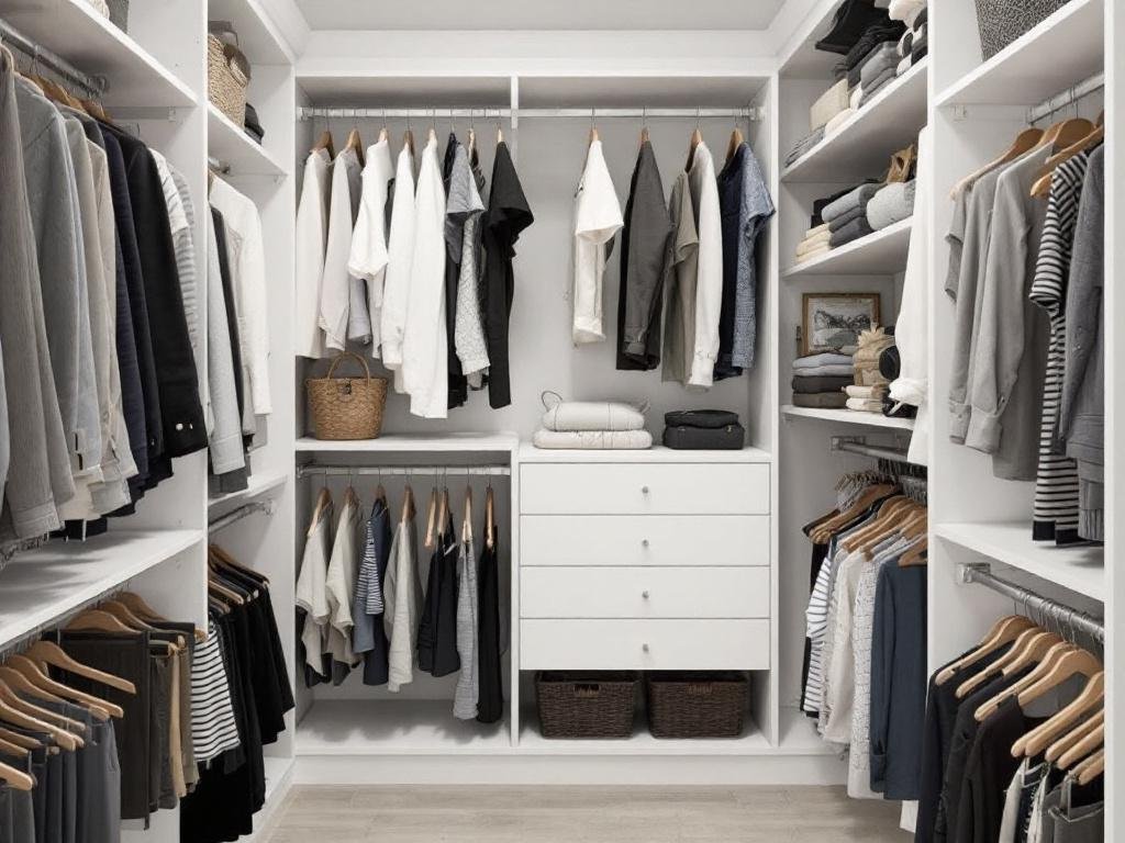Transform Your Space - The Impact of a Custom Closet Rebuild. A newly rebuild custom closet transforming the space.