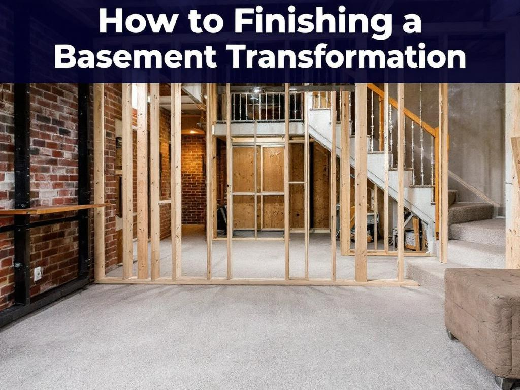 Comprehensive Guide to Completing Your Modern Basement Makeover A comprehensive guide to step-by-step stages of finishing a modern-designed basement.