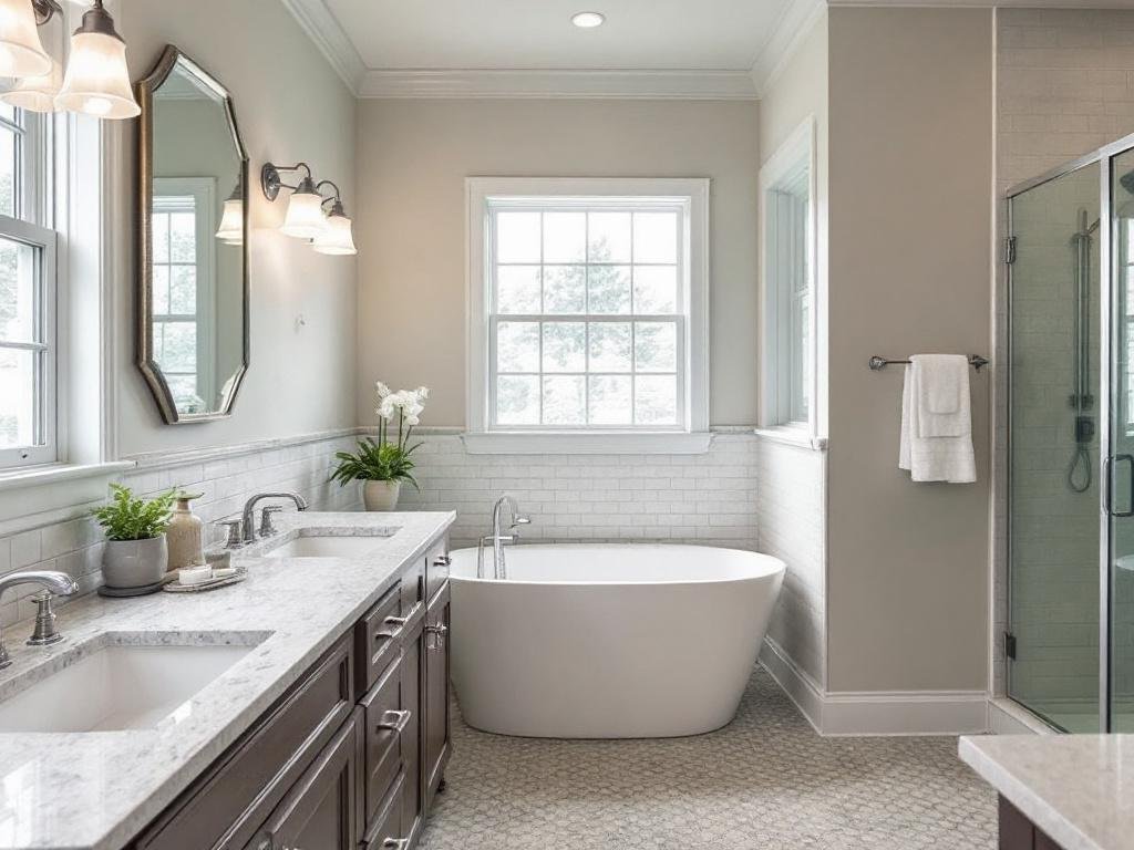 Exceptional bathroom transformation with a modern, contemporary design by expert bathroom contractors near Lincoln, MA.