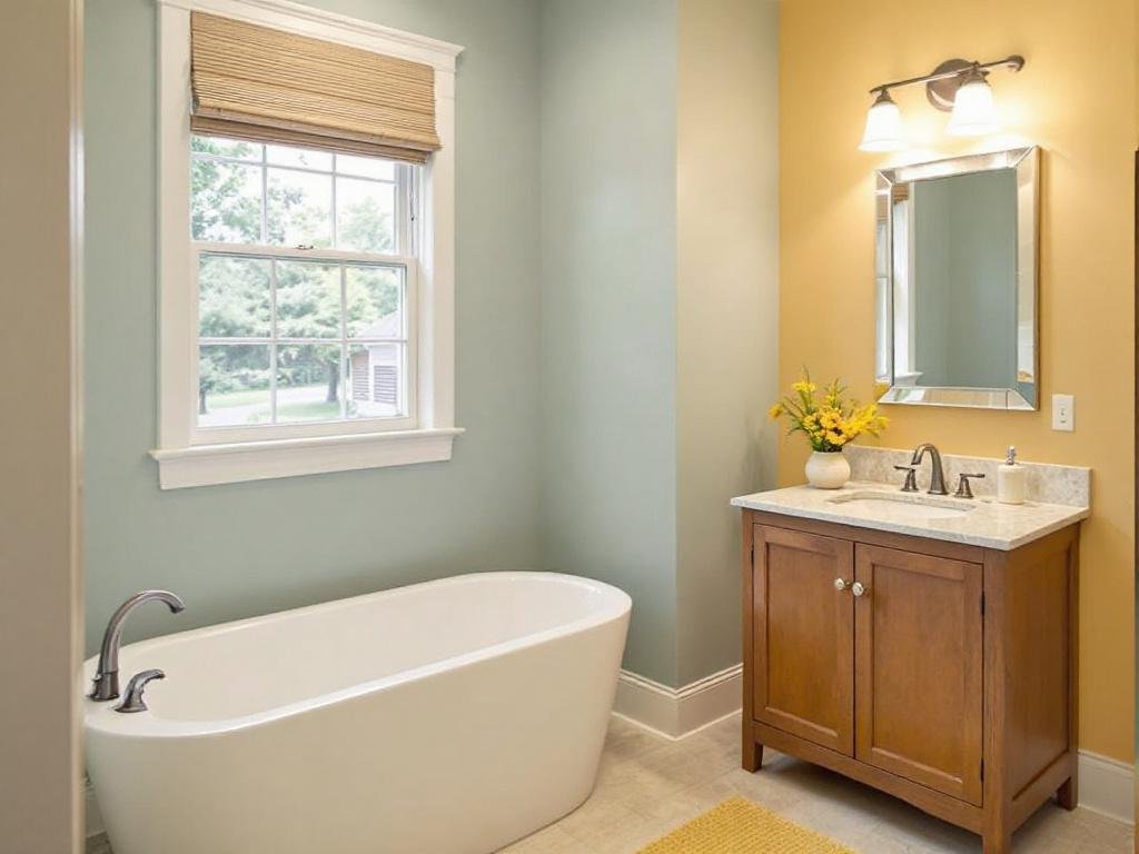 Marvel at the Dramatic Interior Transformation with Exceptional Painting Services in Westwood, MA Picture depicting the change of a home after exceptional interior painting in Westwood, MA.