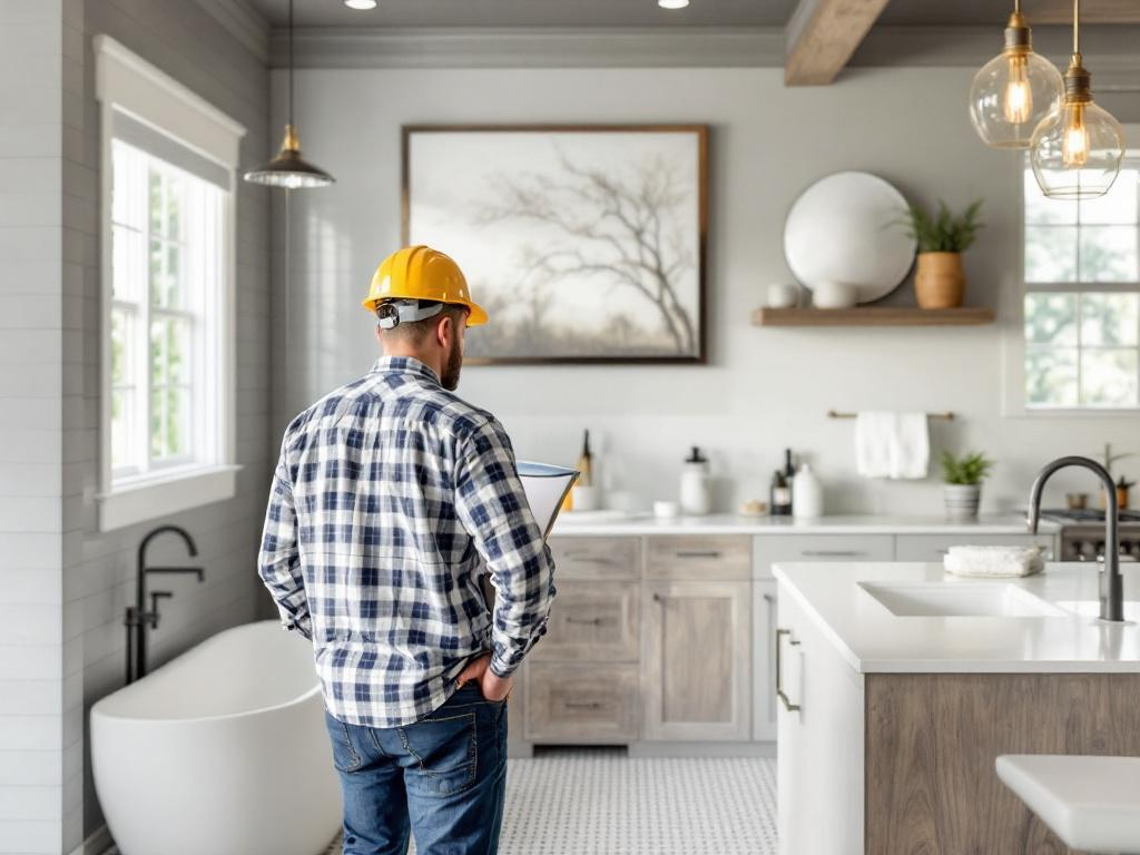 Redefine Your Living Space with a Professional General Contractor's Modern Design Approach. Professional contractor applying modern design techniques to transform a home.
