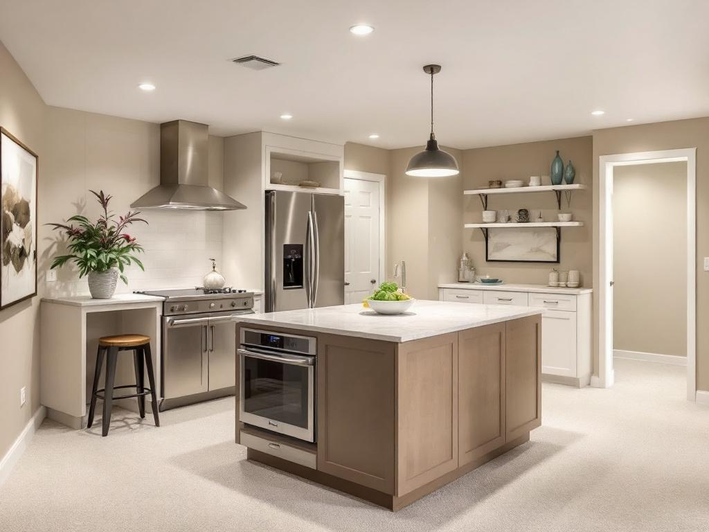An elegant and modern basement transformation by a leading Reno company.