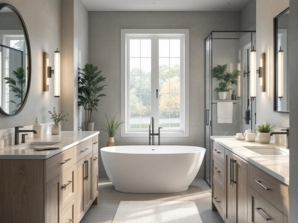 'Realize Your Perfect Bathroom Vision with Top Local Modern Bathroom Designers.' 'Collaborate with nearby professional bathroom designers to transform your bathroom into your ideal space using modern design concepts.'
