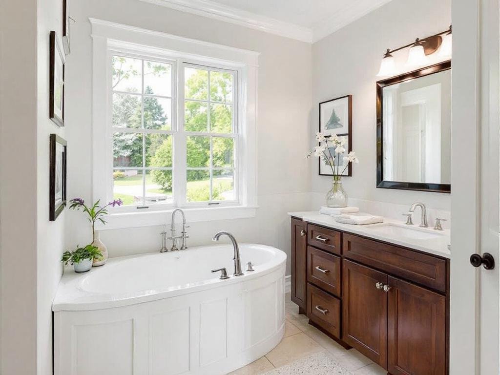 Alternative text: Modern and contemporary interior painting in a house near Wayland, MA showing a new and creative design.