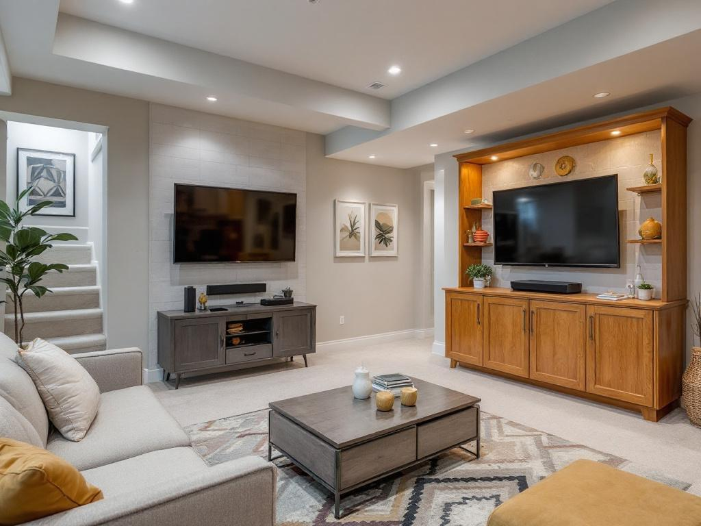 A transformation of basements into special spaces with contemporary renovation designs.